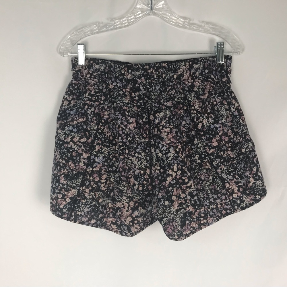 lululemon athletica Black Floral Athletic Shorts
